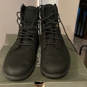 Mens timberland black boots
